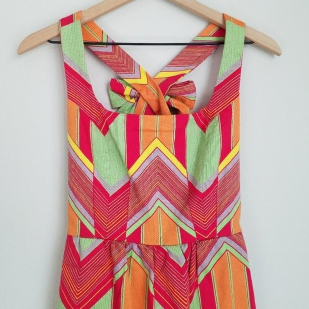 Judith March Colorful Chevron Dress - Picture 5 of 6